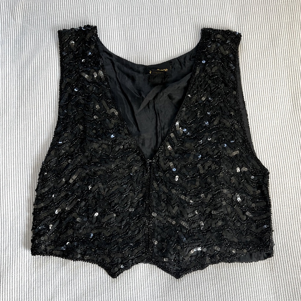 Vintage Sequin Vest